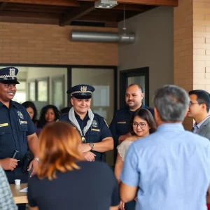 Bristol Virginia Police officers working on community safety initiatives