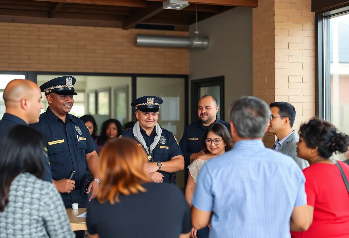 Bristol Virginia Police officers working on community safety initiatives