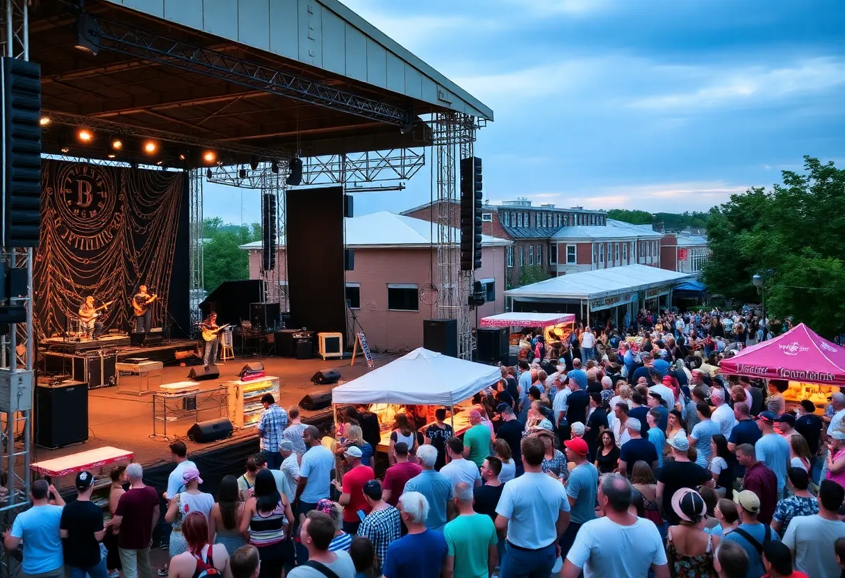 Crowds enjoying the Bristol Rhythm & Roots Reunion Festival.