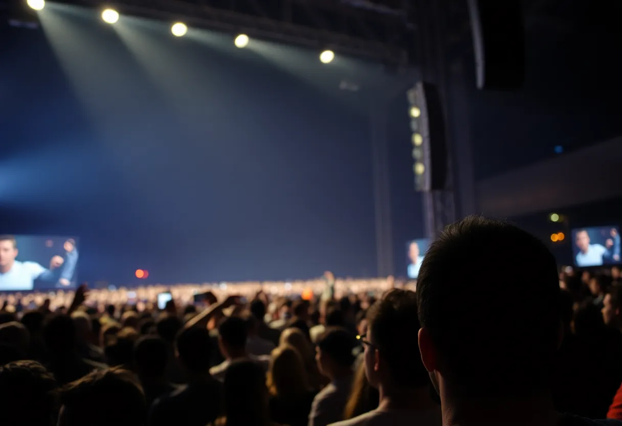 Crowd at a concert highlighting the importance of safety