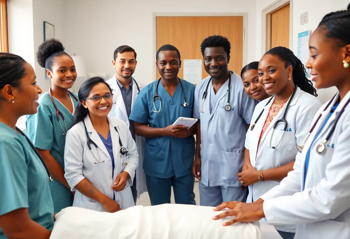 Healthcare professionals providing services in Bristol community clinic