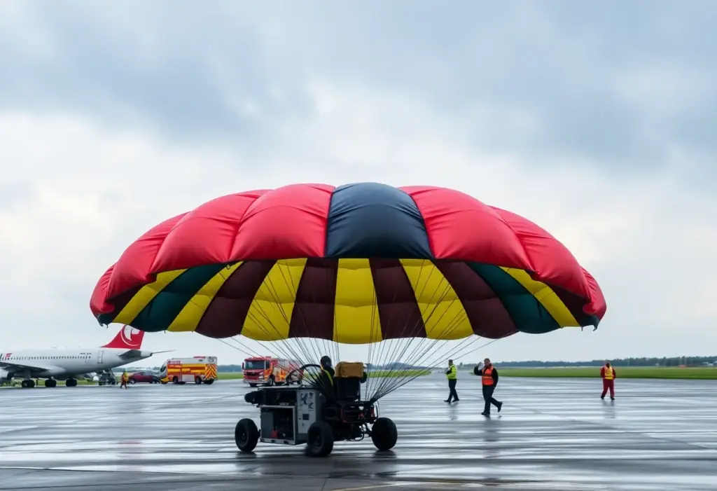 Powered parachute incident at Morristown Regional Airport