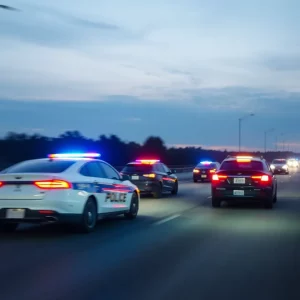 High-speed police chase on Interstate 81