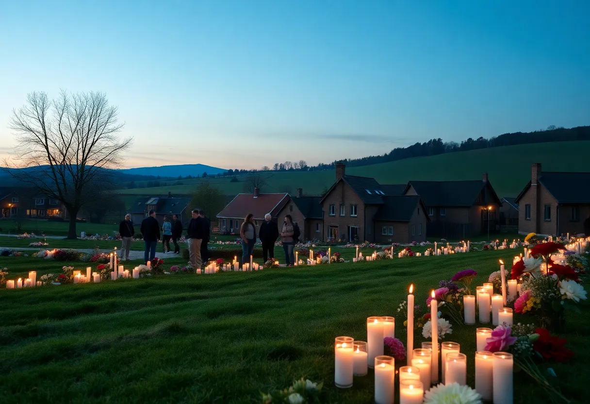 Community memorial for beloved residents
