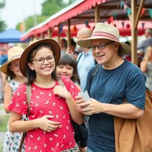 Families participating in cultural events in Southwest Virginia