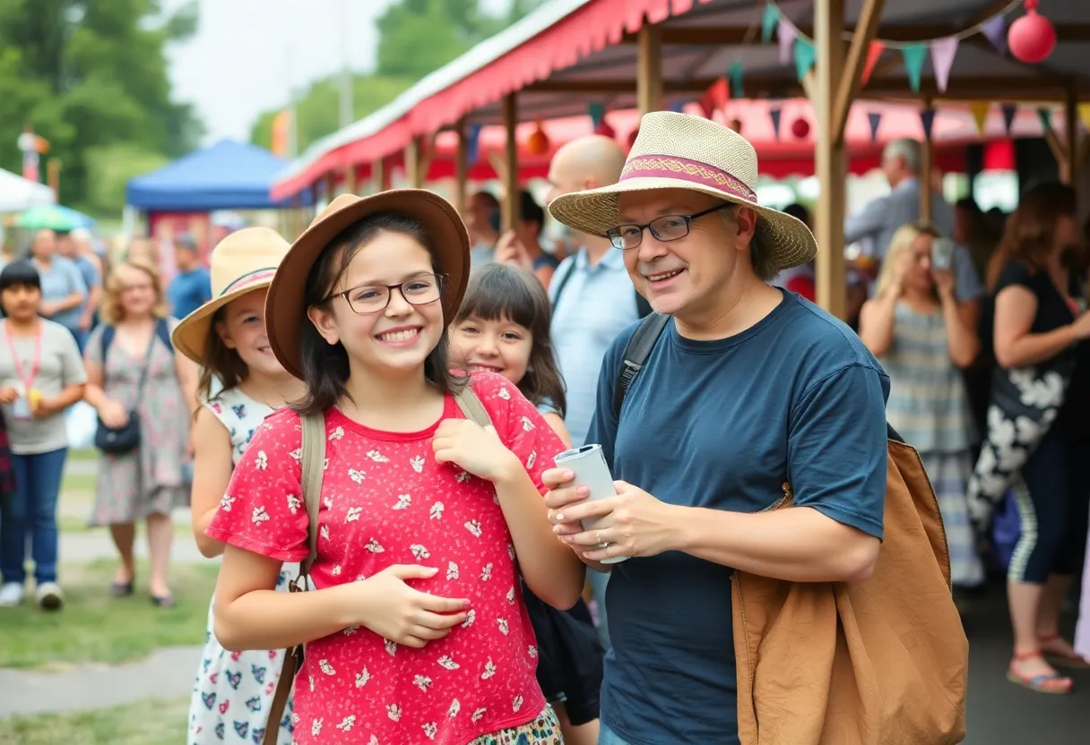 Families participating in cultural events in Southwest Virginia