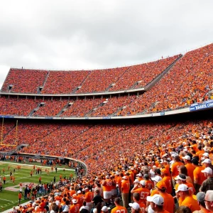 Fans in Neyland Stadium for the Tennessee vs Georgia game