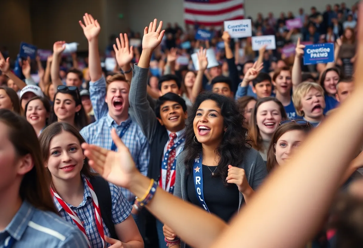 Young conservatives rallying for Turning Point USA