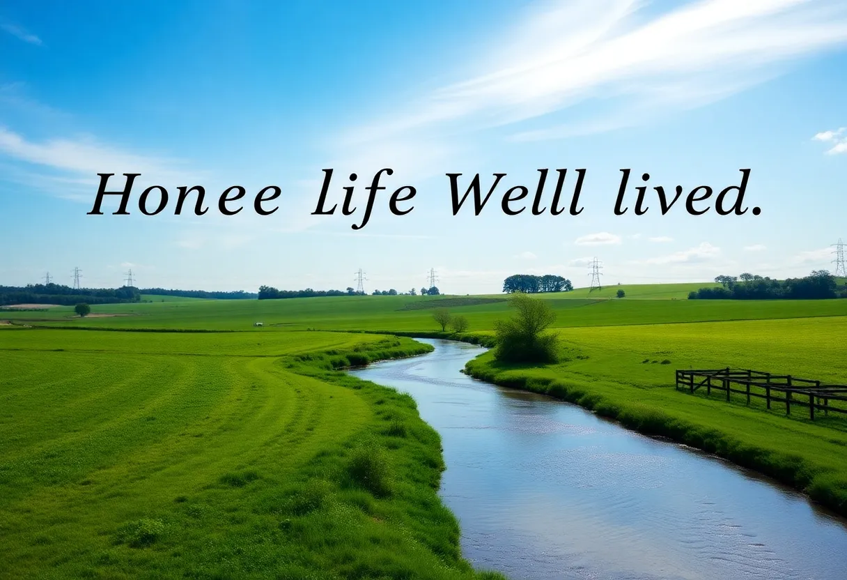 Memorial landscape for Allan Paige White