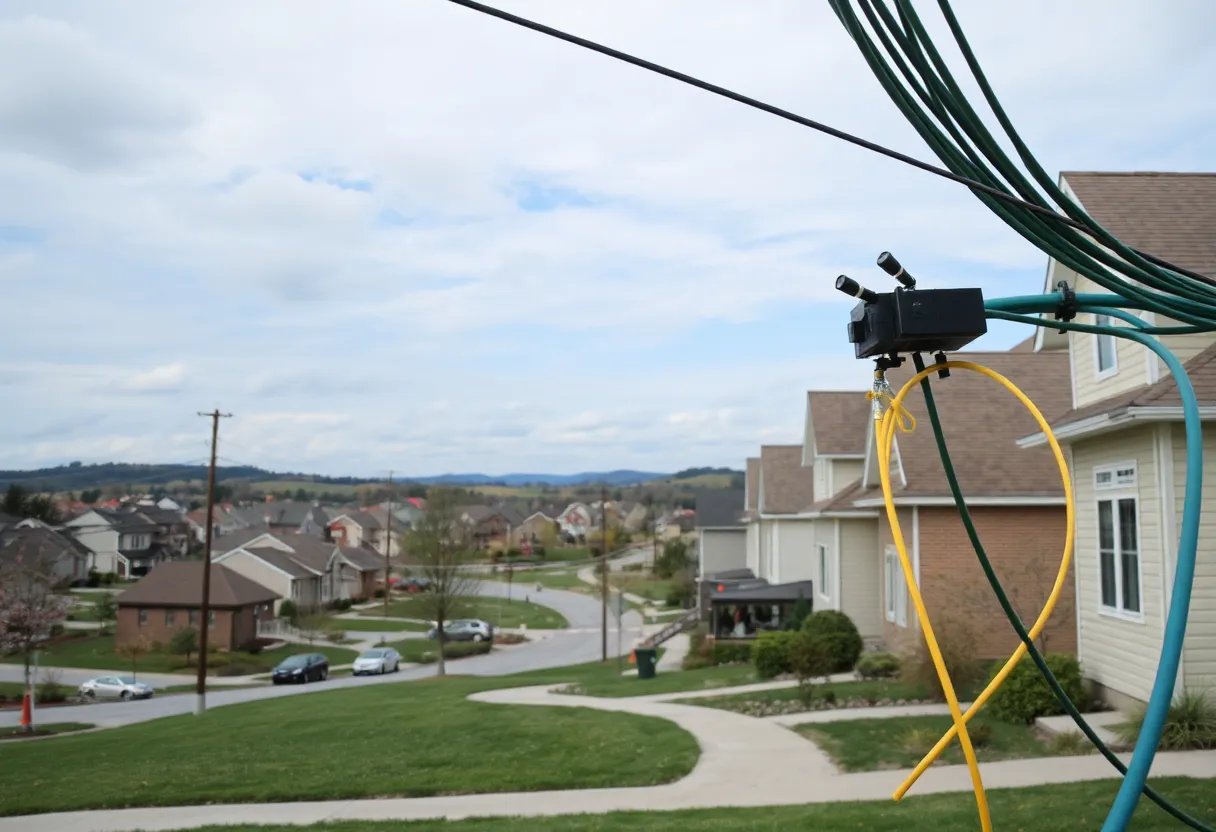 A view of broadband infrastructure in Bristol, Tennessee.