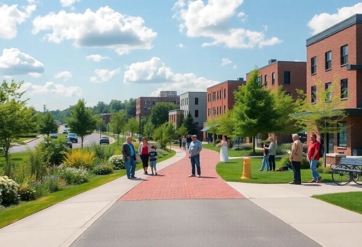 Community members at the Bristol Connector Trail open house