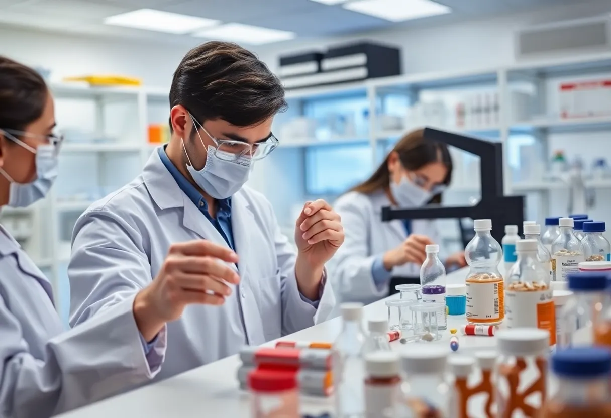 Laboratory at Bristol Myers Squibb focused on drug development