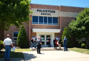 Community engagement event at Bristol Police Department