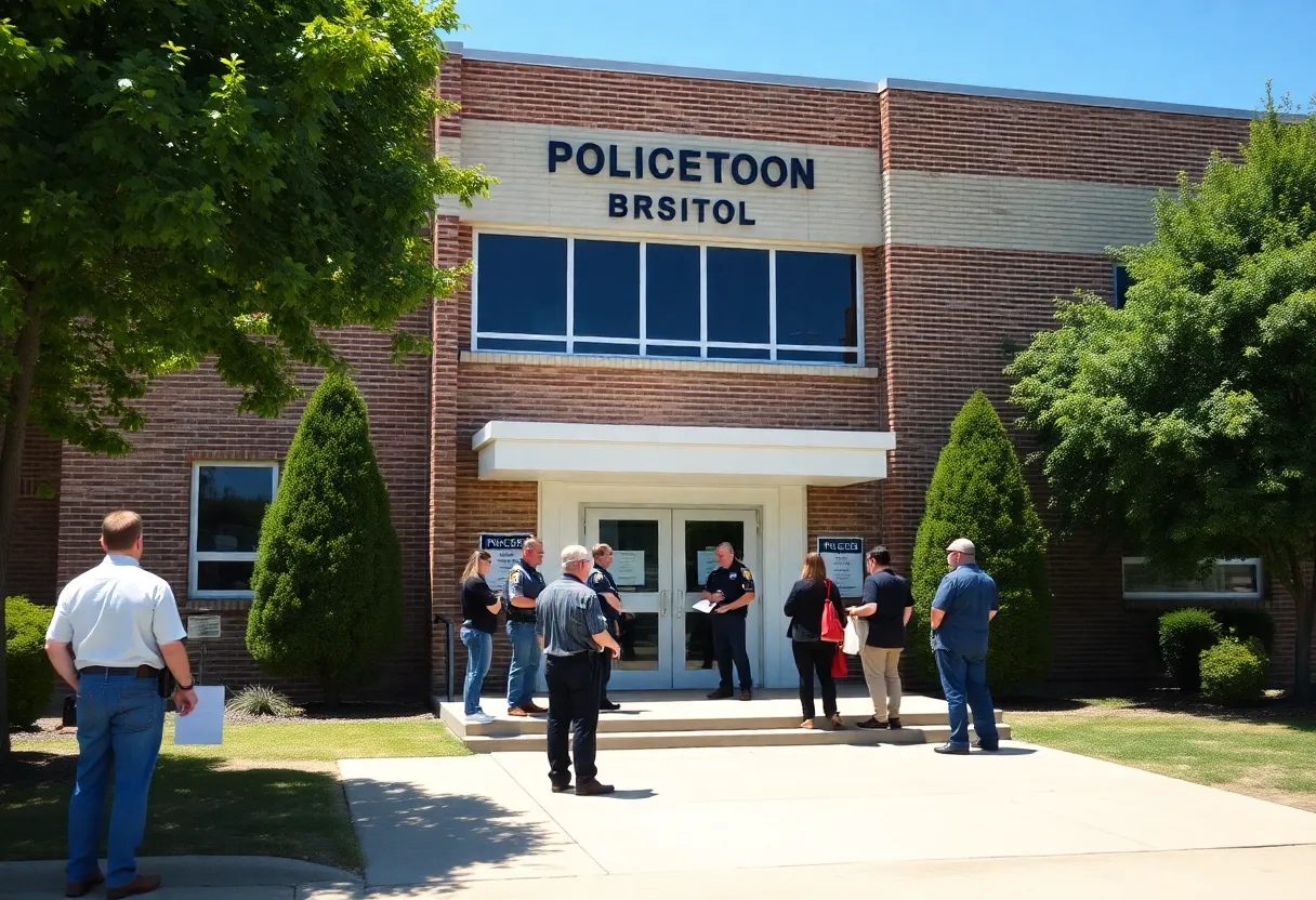 Community engagement event at Bristol Police Department