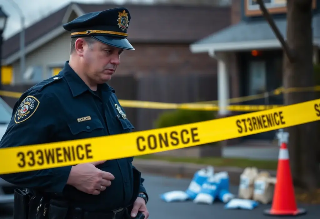 Police officers conducting a drug bust in Bristol