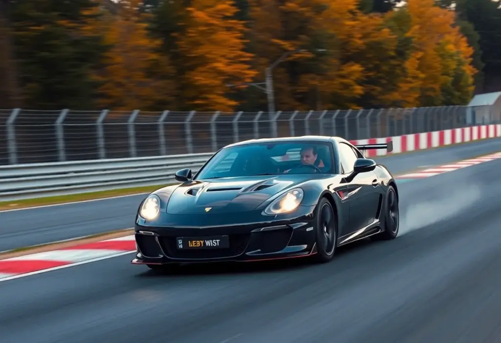 Racing scene capturing the thrill of motorsports.