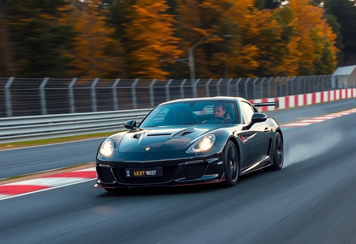 Racing scene capturing the thrill of motorsports.