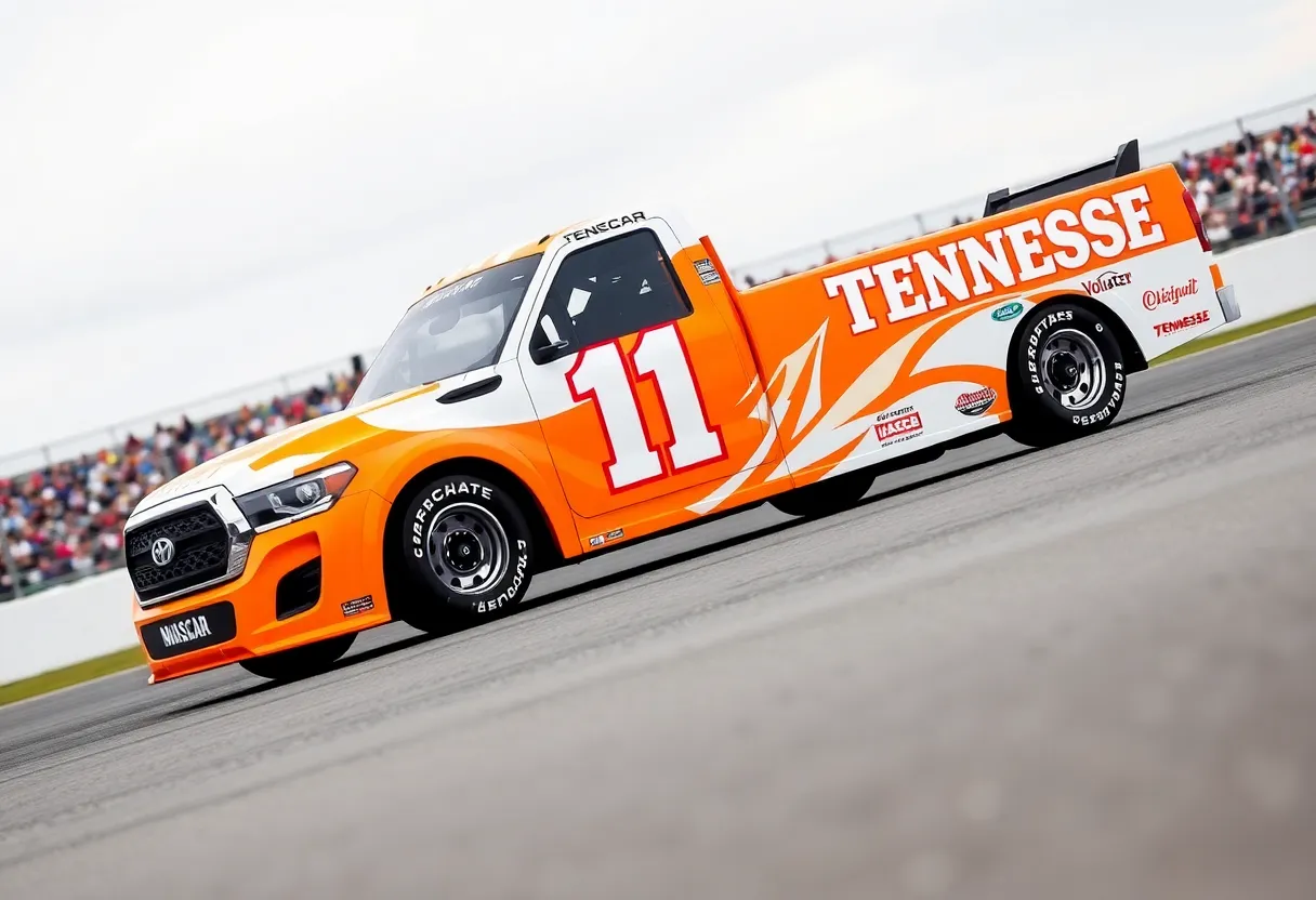 No. 26 NASCAR truck with Tennessee theme
