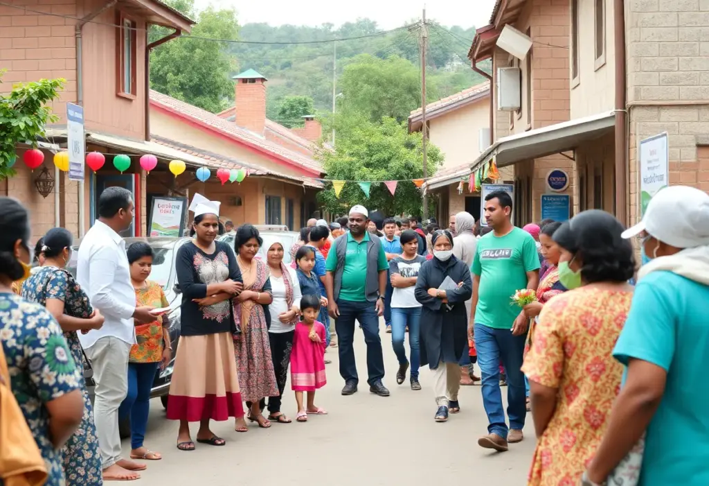Community members engaging in events in Hawkins County
