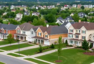 Suburban homes in Kingsport reflecting the housing market