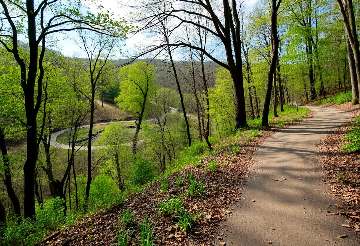 Scenic view of the Mendota Trail in Bristol