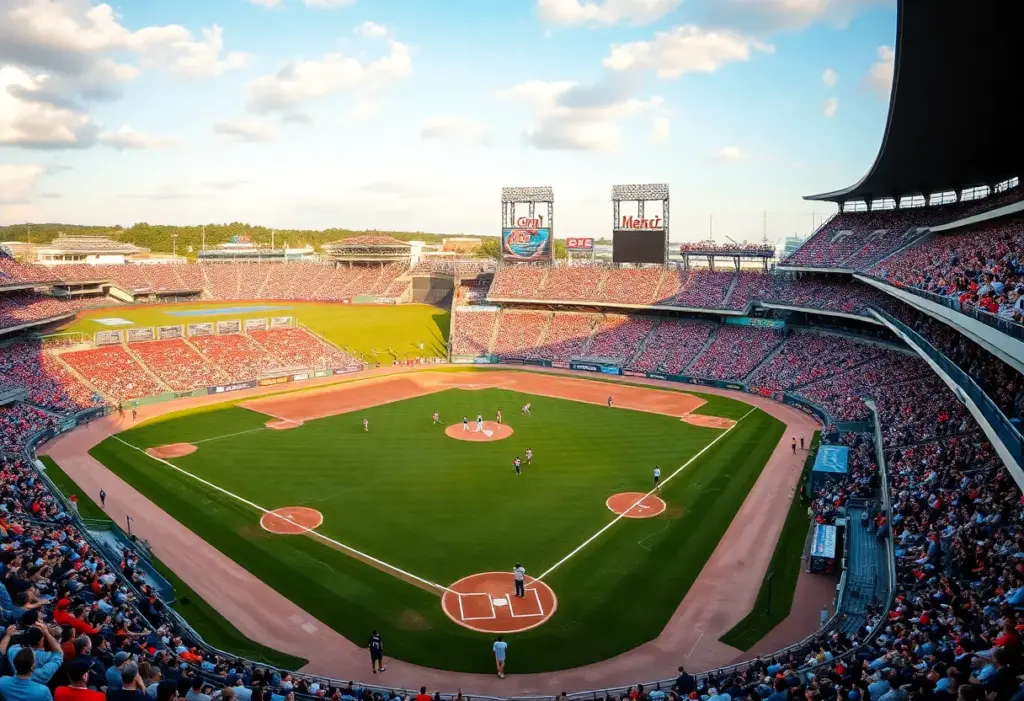 Crowd at MLB Speedway Classic in Bristol, Tennessee