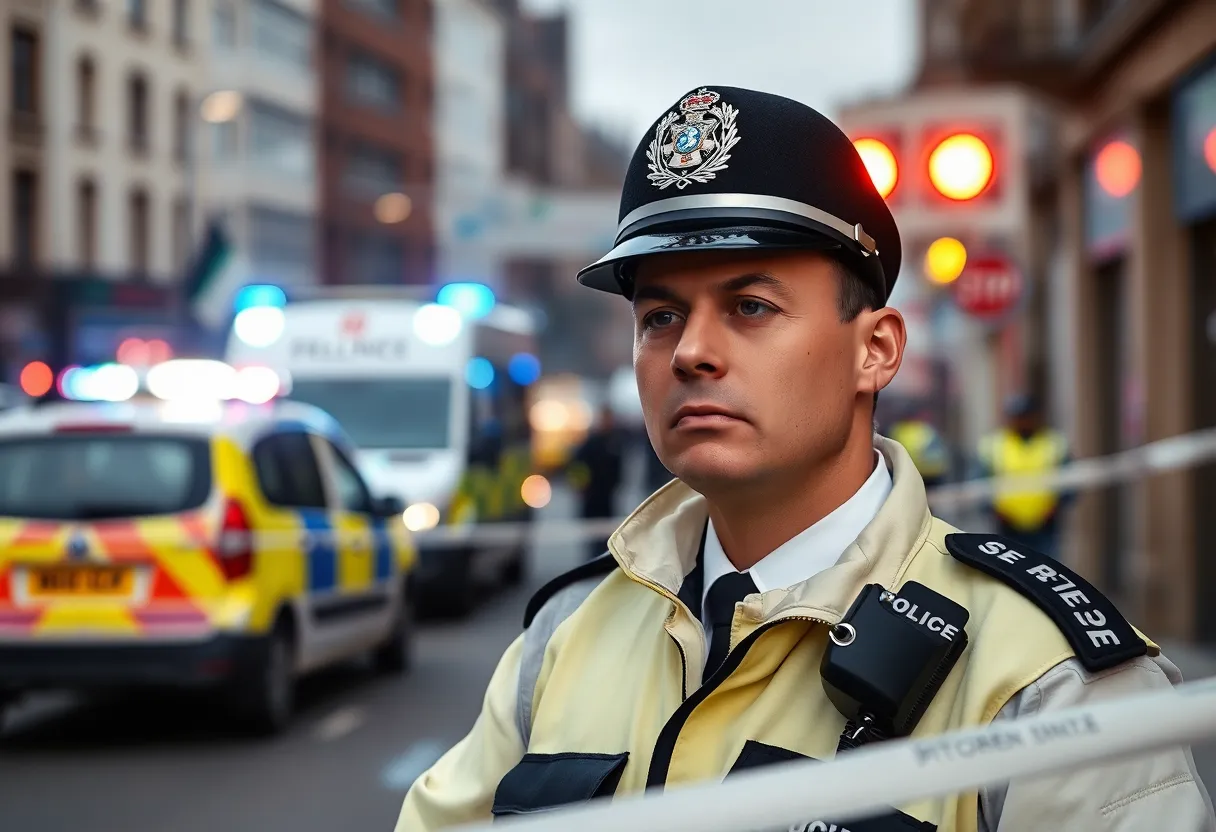 Police officer involved in an incident in Bristol