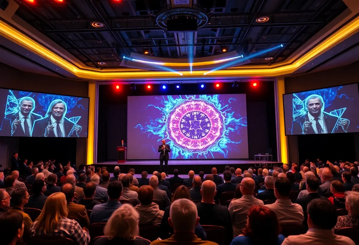 Audience engaging at the Psychology of Cults live show