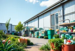 Recycling facility promoting sustainability efforts in the plastic industry