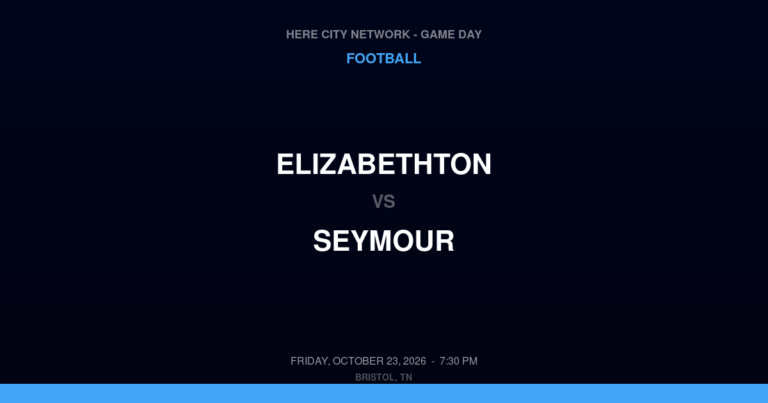 Elizabethton vs. Seymour — Football Game Day — Seymour, TN — Oct 23, 2026