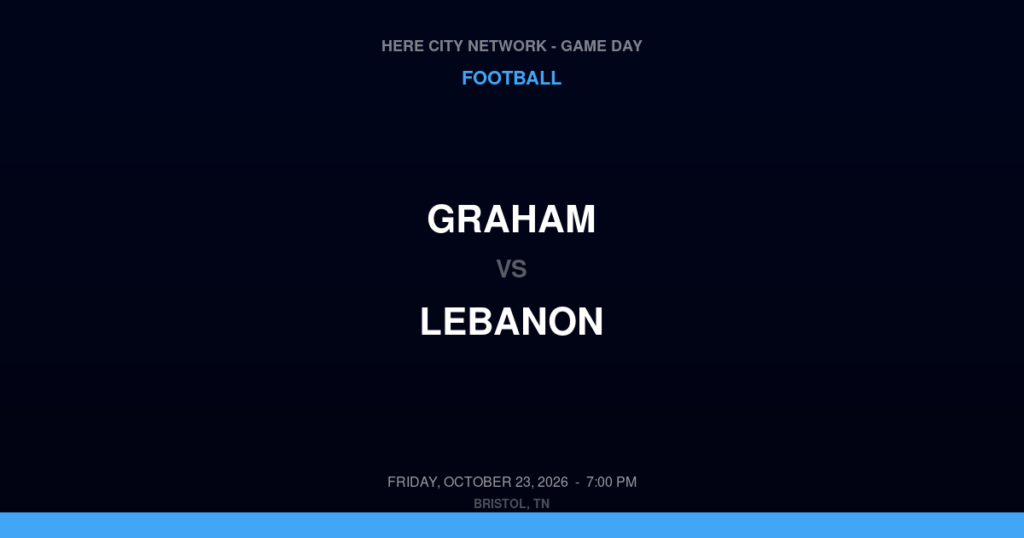 Graham vs. Lebanon — Football Game Day — Lebanon, VA — Oct 23, 2026