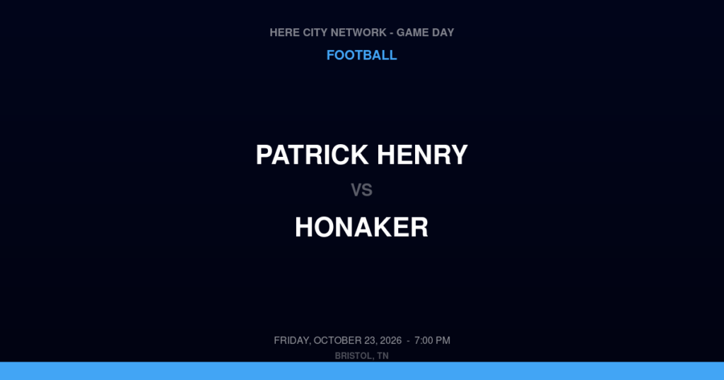 Patrick Henry vs. Honaker — Football Game Day — Honaker, VA — Oct 23, 2026